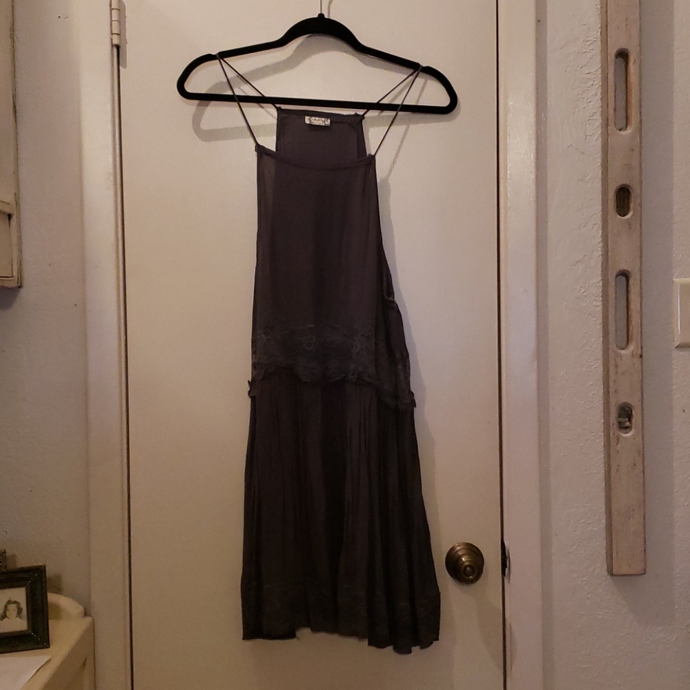Free People Charcoal Tunic